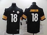 Nike Steelers 18 Diontae Johnson Black Vapor Untouchable Limited Jersey,baseball caps,new era cap wholesale,wholesale hats